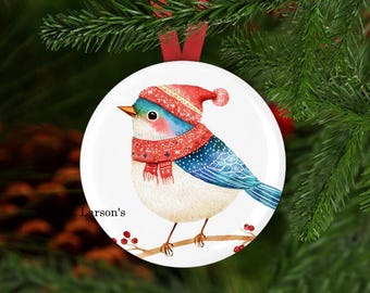 Scandinavian Ornament, Nordic Christmas Ornament, Nordic Gift, Nordic Christmas, Nordic Bird Ornament, Scandinavian Christmas