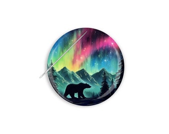 Polar Bear Needle Minder, Polar Bear Cross Stitch Needle Minder, Polar Bear Needle Nanny, Polar Bear