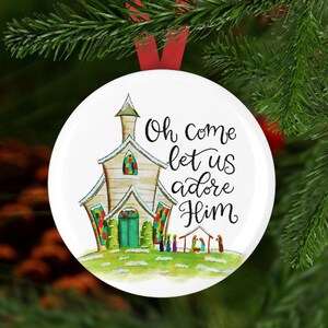 Religious Christmas Ornament, Christmas Ornament, Chruch Gift, Church Christmas Ornament, Sunday School Ornament, Church Ornament