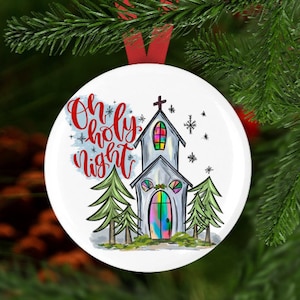 Religious Christmas Ornament, Christmas Ornament, Chruch Gift, Church Christmas Ornament, Sunday School Ornament, Church Ornament