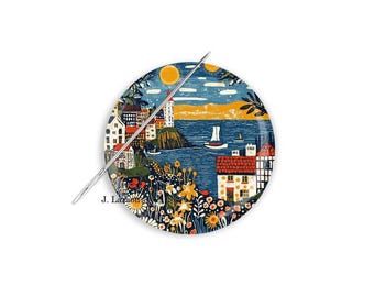 Needle Minder, Needle Keeper, Boat Needle Minder, Cross Stitch Needle Minder, Harbor Needle Nanny, Harbor Cross Stitch Needle Minder