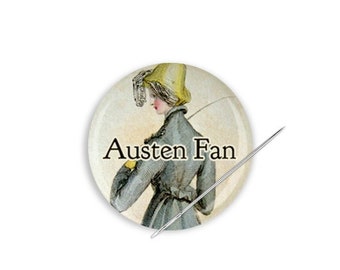 Jane Austen Needle Minder, Jane Austen Magnet, Jane Austen, Jane Austen Fan, Jane Austen Needle Nanny