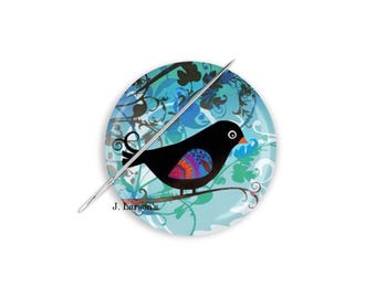 Bird Needle Minder, Needle Minder, Bird Needle Nanny Cross Stitch Needle Minder, Needle Nanny, Needle Minder, Cover Minder
