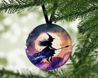 Halloween, Halloween Tree Ornament, Halloween Ornament, Holiday Tree Ornament, Halloween Gift, Witch Ornament, Witch