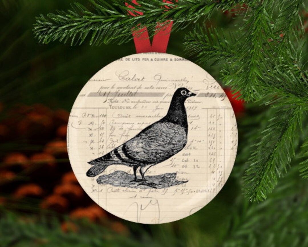 Pigeon Christmas Ornament 