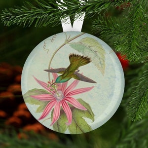 Hummingbird Christmas Ornament,  Hummingbird Ornament, Secret Santa, Stocking Stuffer,  Christmas Ornament, Hummingbird Gift