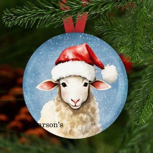 Sheep Ornament, Sheep Christmas Ornament, Sheep Gift, Sheep Christmas Ornament, Secret Santa, Stocking Stuffer, Farm Christmas