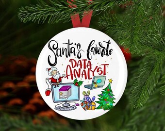 Data Analyst Ornament, Computer Gift, Data Analyst Christmas Gift, Computer Ornament
