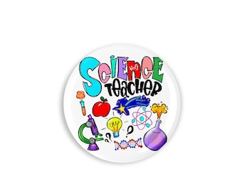 Science Teacher Magnet, Science Teacher Gift, Science Teacher Stocking Stuffer, Teacher Secret Santa, Gift for Teacher