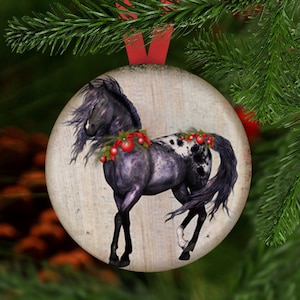 Appy Horse Christmas Ornament, Secret Santa, Stocking Stuffer,  Christmas Ornament, Horse Gift