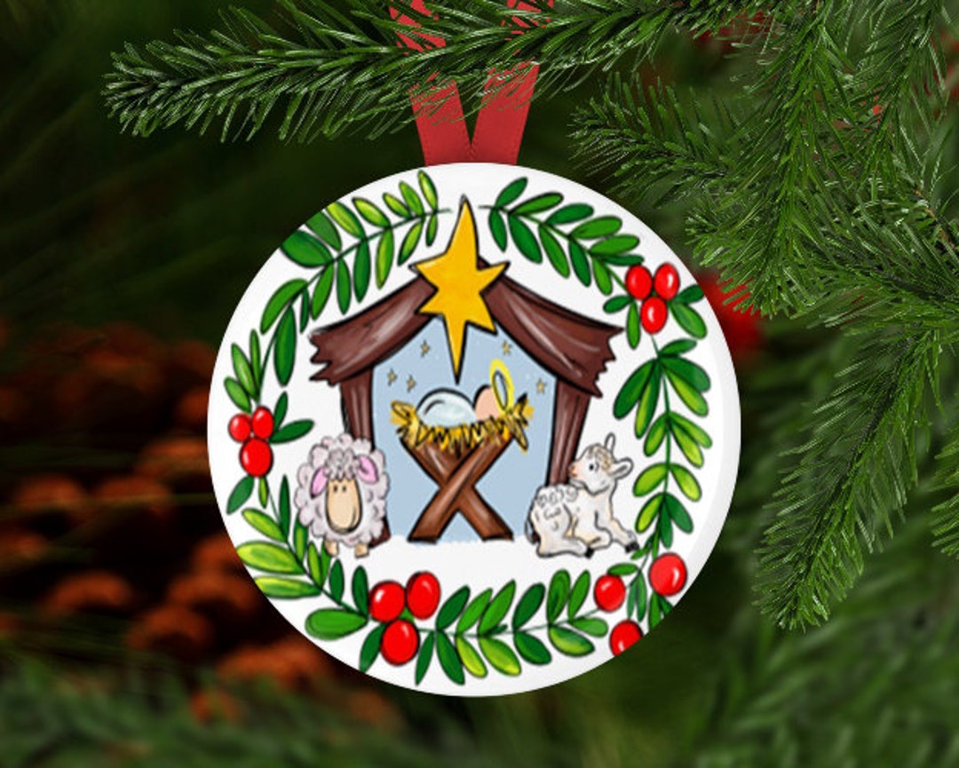 Religious Christmas Ornament, Nativity Christmas Ornament, Chruch Gift ...