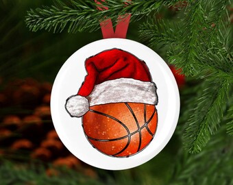 Basketball Ornament, Basketball Christmas Ornament, Basketball Gift, Basketball Stocking Stuffer, Basketball Secret Santa Basketball Team