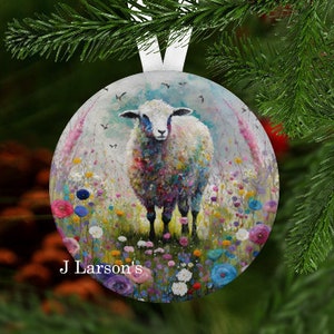 Sheep Christmas Ornament, Sheep Ornament, Sheep Secret Santa Gift, Sheep Stocking Stuffer, Christmas Ornament, Sheep Gift