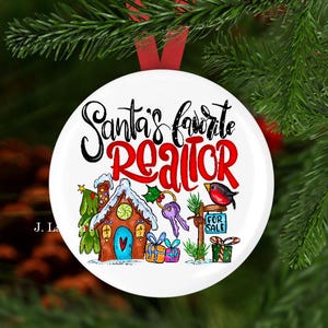 Realtor Ornament, Realtor Christmas Gift, Gift for Realtor, Secret Santa Gift, Office Gift