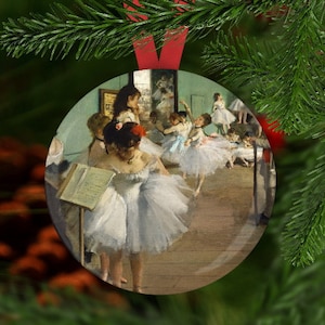 Art Ornament, Dega Ornament, Ballet Ornament, Ballet Gift, Dega Christmas Ornament, Art Teacher Gift, Art Lovers Gift