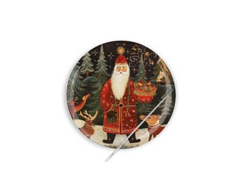 Nordic Santa Needle Minder, Santa Needle Minder, Christmas Needle Minder, Needle Minder, Nordic Santa Cross Stitch Needle Minder