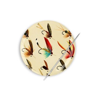 Needle Minder, Needle Keeper, Fly Fishing Needle Minder, Cross Stitch Needle Minder, Fly Fishing Needle Nanny