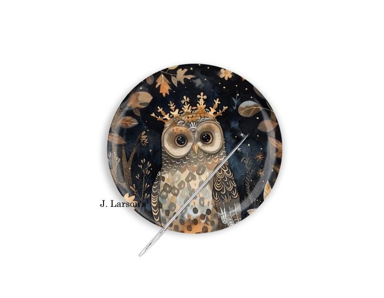 Needle Minder, Needle Keeper, Owl Needle Minder, Cross Stitch Needle Minder, Owl Cross Stitch Needle