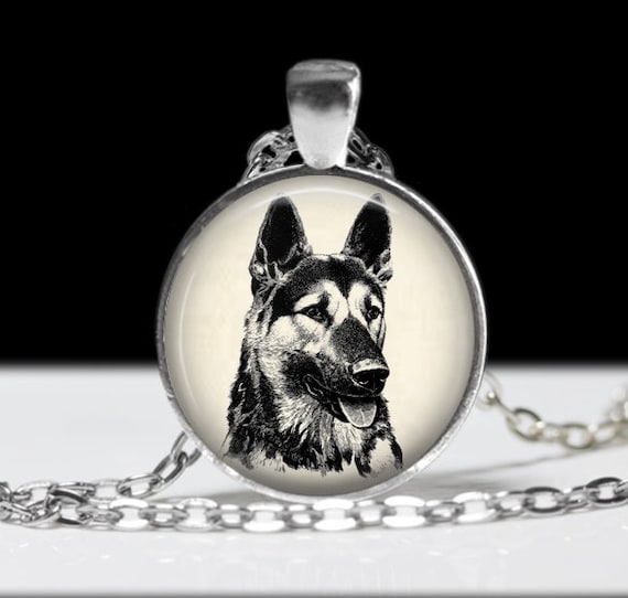 german shepherd pendant