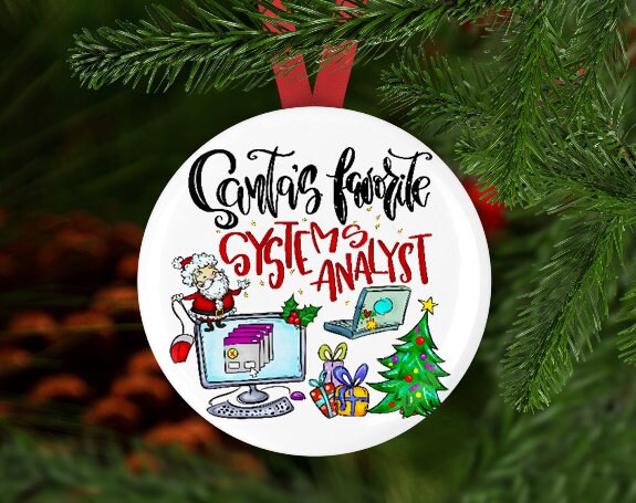 Computer System Gift Systems Analyst Ornament, Computer Gift, System Analyst Christmas Gift ...