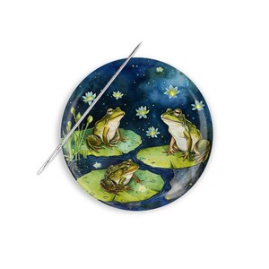 Needle Minder, Frog Needle Keeper, Frog Needle Minder, Cross Stitch Needle Minder, Frog Needle Nanny, Frog Cross Stich
