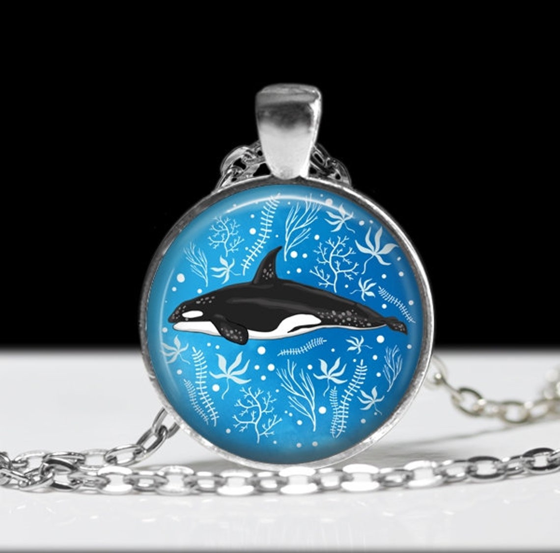 Orca Jewelry Whale Jewelry Whale Necklace Whale Charm Etsy