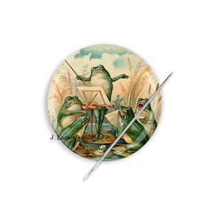 Needle Minder, Frog Needle Keeper, Frog Needle Minder, Cross Stitch Needle Minder, Frog Needle Nanny, Frog Cross Stich