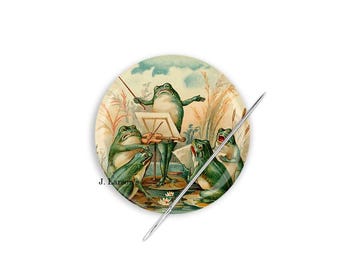 Needle Minder, Frog Needle Keeper, Frog Needle Minder, Cross Stitch Needle Minder, Frog Needle Nanny, Frog Cross Stich