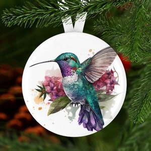 Hummingbird Christmas Ornament,  Hummingbird Ornament, Secret Santa, Stocking Stuffer,  Christmas Ornament, Hummingbird Gift