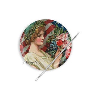 4th of July Needle Minder, Patriotic Needle Minder, Fourth of July Cross Stitch Needle Minder, 250 Anniversary Cross Stitch Needle Minder