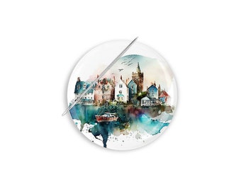 Needle Minder, Needle Keeper, Boat Needle Minder, Cross Stitch Needle Minder, Harbor Needle Nanny, Ship Magnet