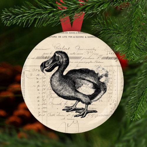 Ornement Dodo, Ornement de Noël Dodo, Cadeau Dodo, Ornement de Noël d’oiseau, Père Noël secret, Bas de Noël