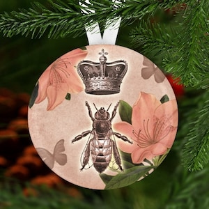 Bee Christmas Ornament,  Bee Ornament, Secret Santa, Stocking Stuffer,  Christmas Ornament, Bee Gift