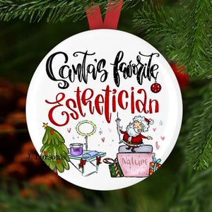 Esthetician Christmas Ornament, Esthetician Gift, Gift for Esthetician, Esthetician Secret Santa Gift