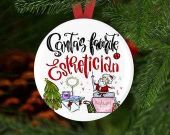 Esthetician Christmas Ornament, Esthetician Gift, Gift for Esthetician, Esthetician Secret Santa Gift