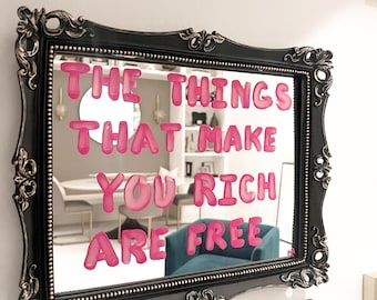 Las cosas que te hacen rico son arte de pared gratuito