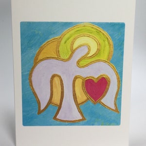 Engel van Empathie (blanco kaart van 17,5 x 11,5 cm)
