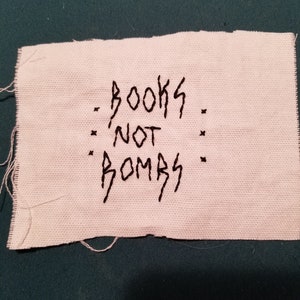 Books Not Bombs Patch