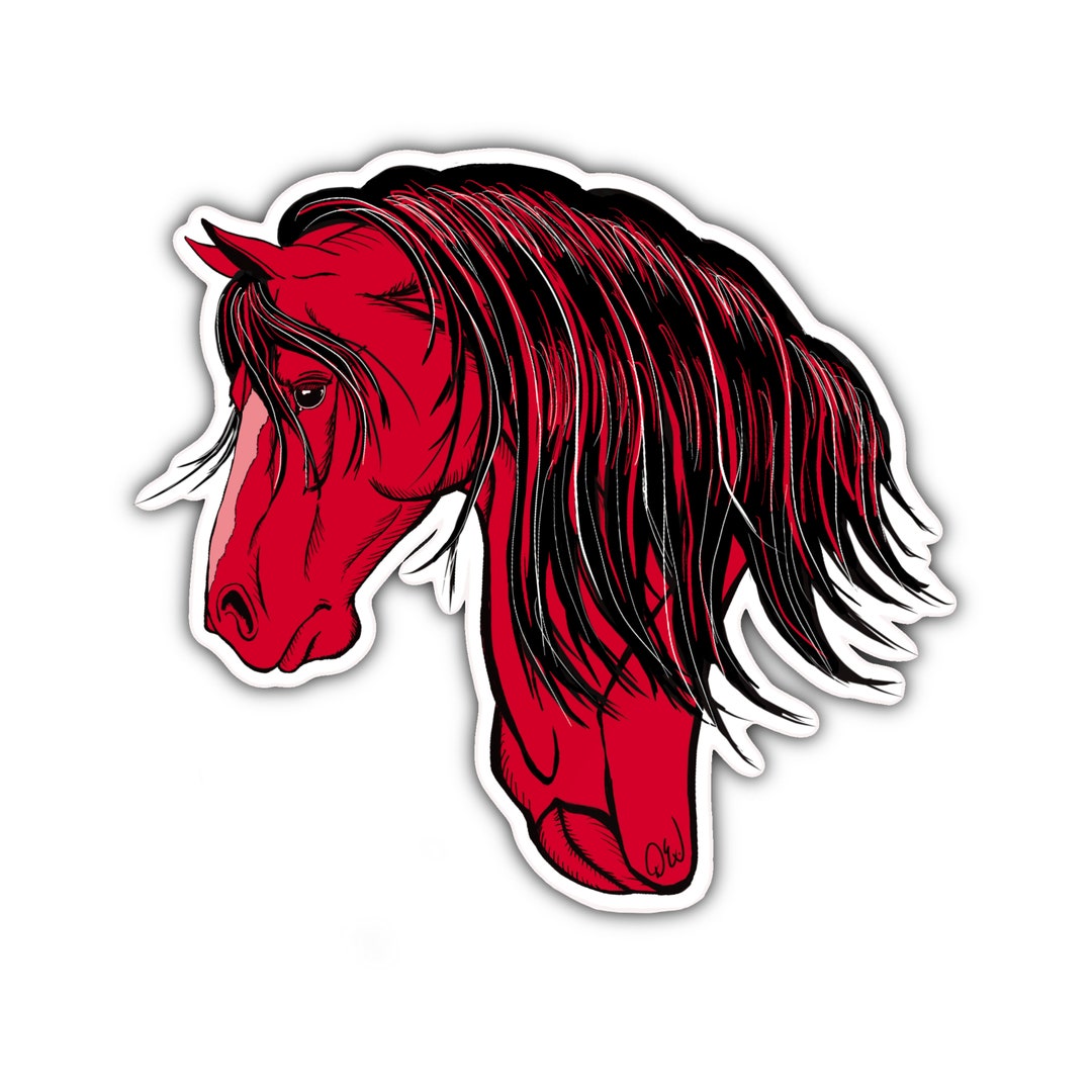 Sticker Horse Easter Gift Vinyl Decal Water Bottle Computer Laptop