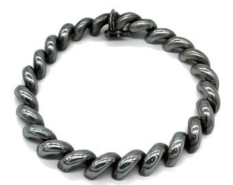 Vintage Italian Sterling Silver Wave Bracelet 1990s - Etsy Israel