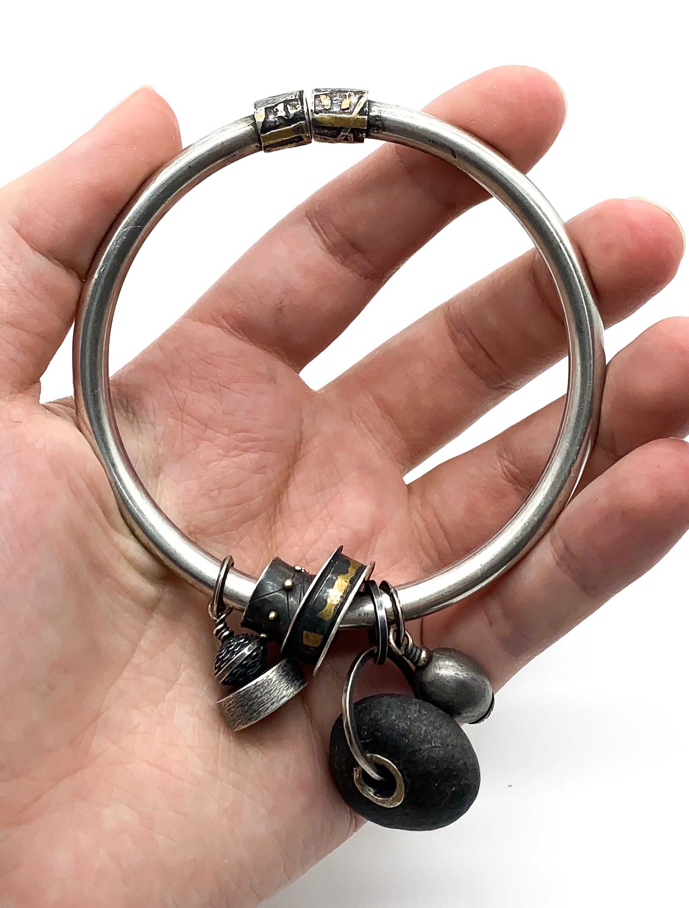 Vintage Handwerker Sterling Silber Modernist Brutalist Charm | Etsy