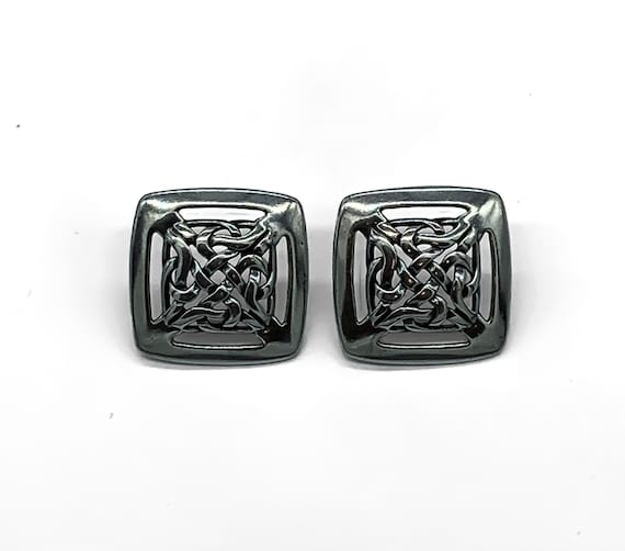Vintage Sterling Silver Celtic Knot Post Earrings/ Vintage Sterling Earrings/ Sterling Silver Earrings/ Celtic Knot Earrings/ Celtic Earring