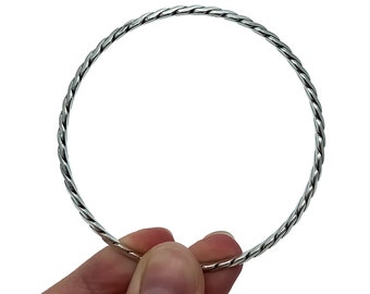 Vintage Tiffany & Co NYC Sterling Silver Cable Twist Bangle