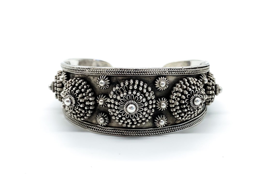 vintage antique bracelet ピアスリング Antique Art Deco 14k White Gold & Platinum Top Bezel