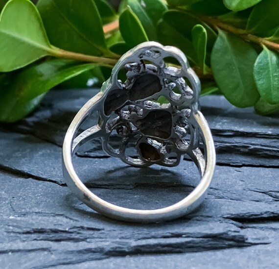 Vintage Sterling Silver Grape Vine Ring Size 8.5/ Vin… - Gem