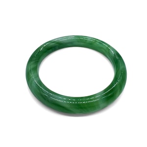 Vintage Jade Grün Swirl Kunst Glas Armreif / Tie Dye Armband / Kunst Glas Armreif / Glas Armreif / Grün Bangle Armband