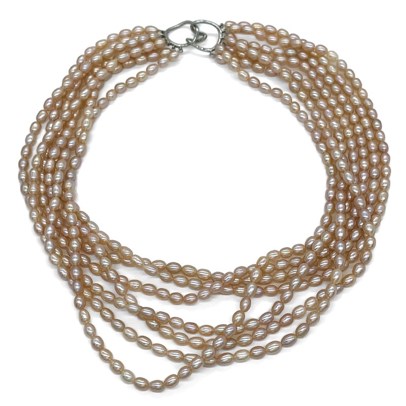 STONE PEARL NECKLACE - PINK