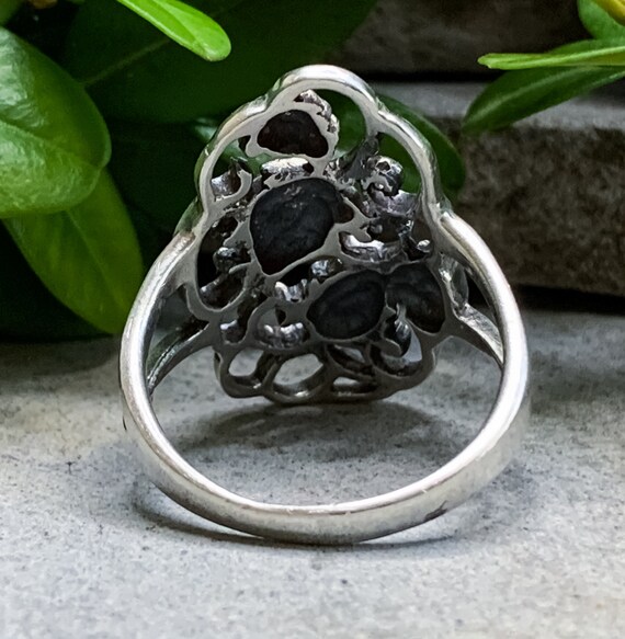 Vintage Sterling Silver Grape Vine Ring Size 8.5/ Vin… - Gem
