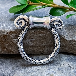 Bague en argent 925 avec fragment authentique de marbre romain Porphyre Rose Etsy France
