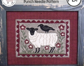 Wool & Feather PDF/Digital Punch Needle Pattern